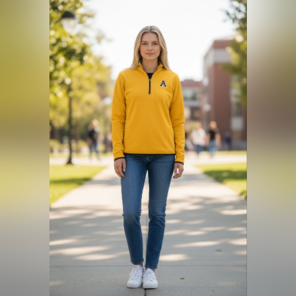 Colosseum Women's Gold Quarter-Zip Sweatshirt